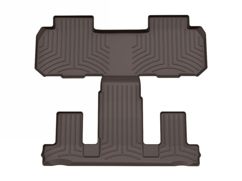 WeatherTech FloorLiner HP for Chevrolet Traverse 2018-2023 Rear and Third Row Cocoa - Custom Fit, All-Weather Protection