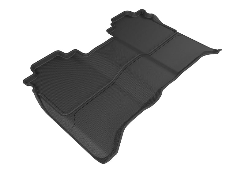 3D MAXpider 2016-2019 Nissan Titan Crew Cab Kagu 2nd Row Floormats - Black-SR1 Performance