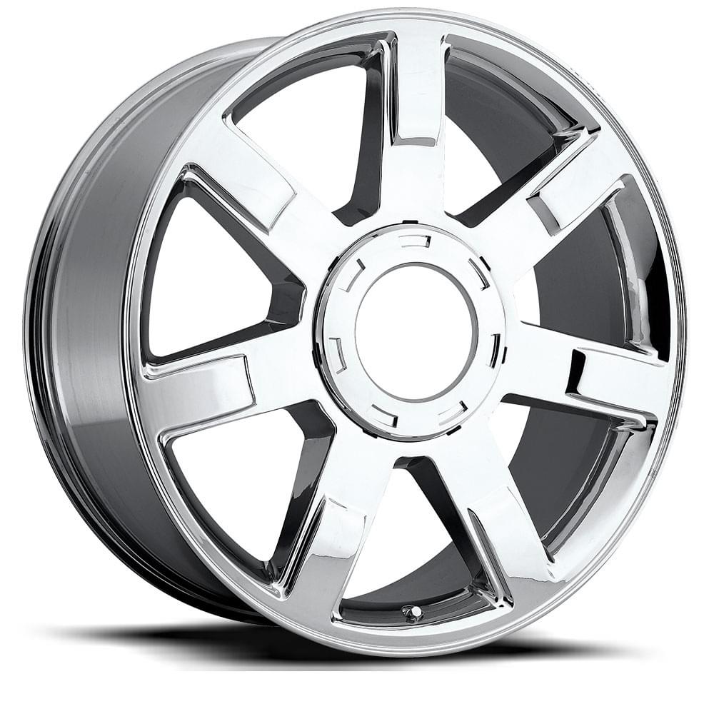 22X9 6X5.5 +31 HB 78.1 CADILLAC ESCALADE CHROME WITH CAP-SR1 Performance