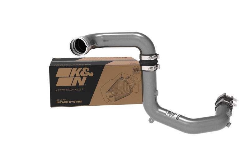 K&N 2023 Ford Bronco Raptor 3.0L V6 Aluminum Charge Pipe Kit - Gunmetal Gray-SR1 Performance