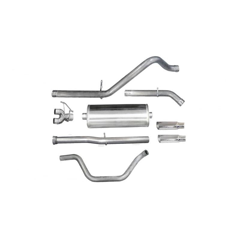 Corsa 2011-2013 Chevrolet Silverado Crew Cab/Short Bed 1500 6.2L V8 Polished Sport Cat-Back Exhaust