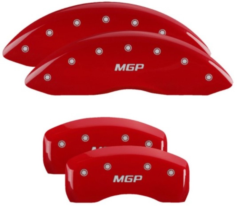MGP 36027SMGPRD Red Powder Coat Caliper Covers for 2019-2020 Lincoln Nautilus