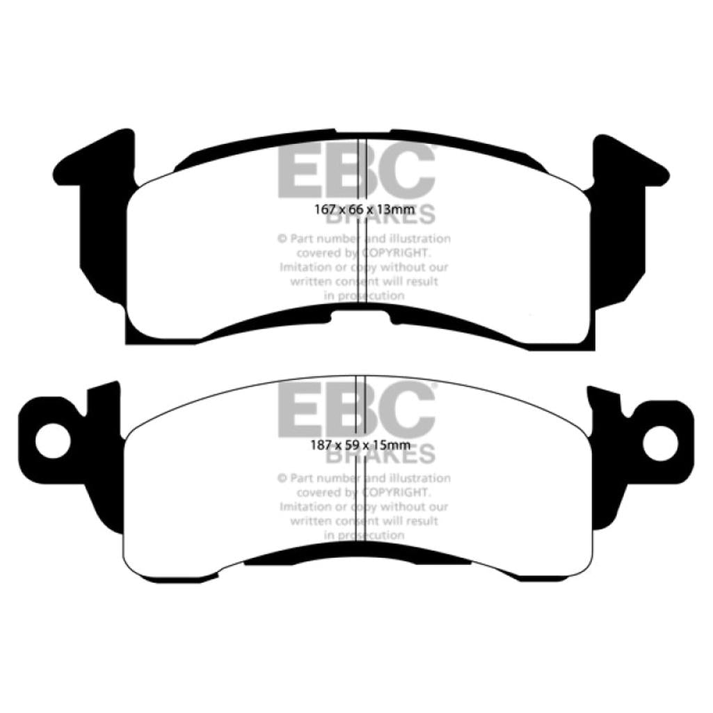 EBC Redstuff Ceramic Low Dust Front Brake Pads for Pontiac Firebird 1977-1981