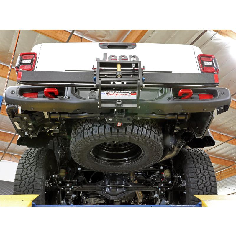 aFe 2021+ Jeep Gladiator V6-3.0L (td) Vulcan Series 3in 304SS HT DPF-Back Exhaust System - Black Tip-SR1 Performance