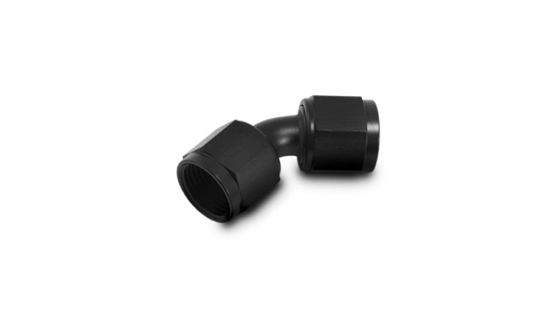 Vibrant -10AN X -10AN Female Flare Swivel 45 Deg Fitting ( AN To AN ) -Anodized Black Only