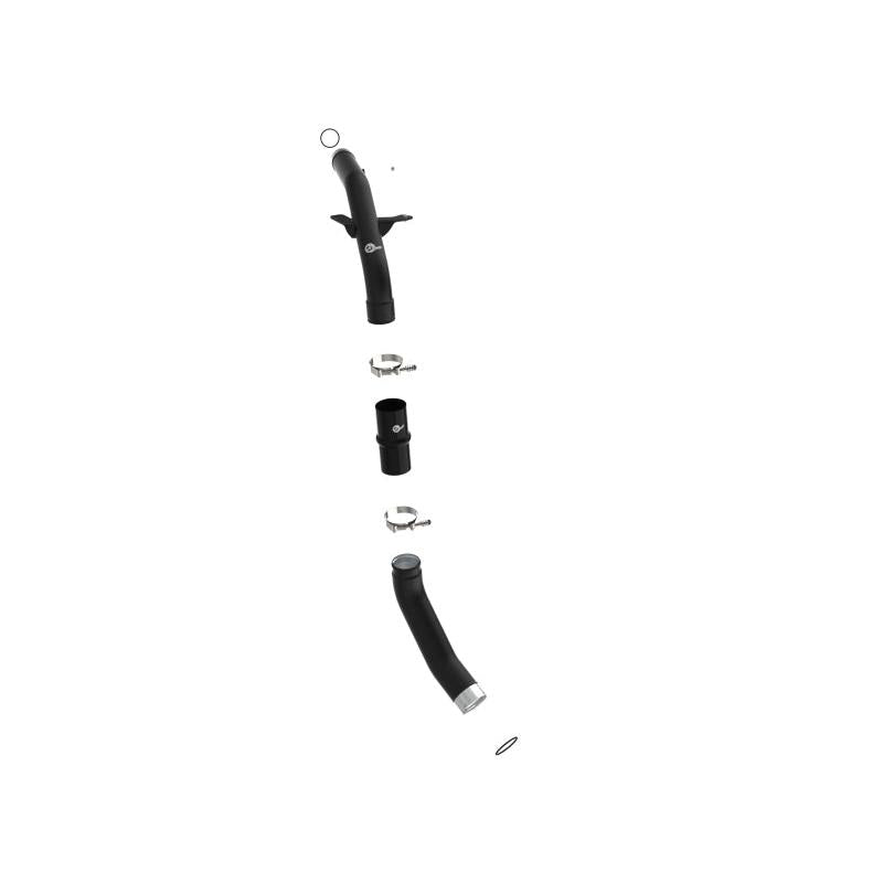 aFe RAM 1500 20-22 V6-3.0L (td) BladeRunner 2-1/2in & 3in Aluminum Hot Charge Pipe Black-SR1 Performance