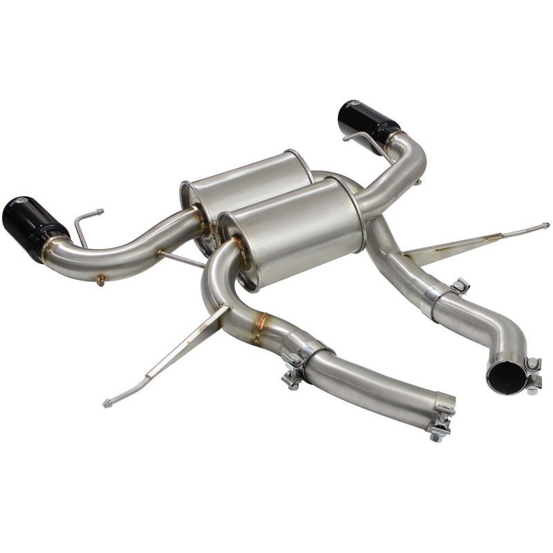 aFe MACHForce XP 2.5in Axle Back Stainless Exhaust w/ Black Tips 07-13 BMW 335i 3.0L L6 (E90/92) N55-SR1 Performance