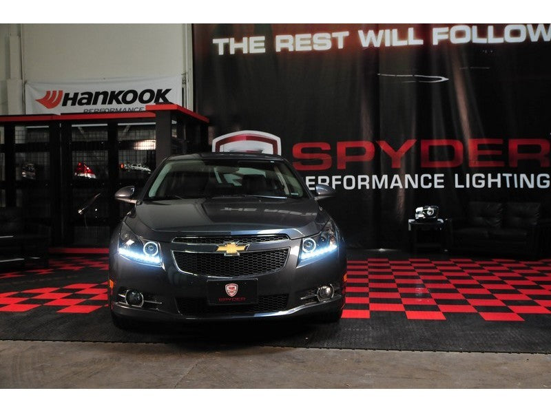 Spyder Chevy Cruze 11-14 Projector Headlights LED Halo -DRL Blk High H1 Low H7 PRO-YD-CCRZ11-DRL-BK-SR1 Performance