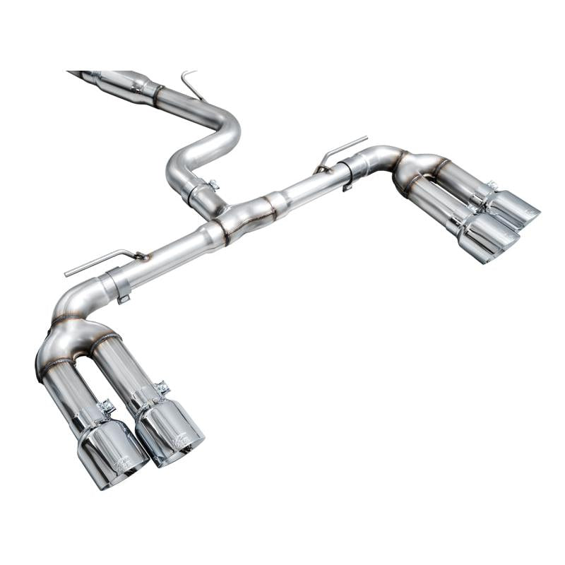 AWE 22-24 Audi 8Y S3 Track Edition Exhaust  - Chrome Silver Tips