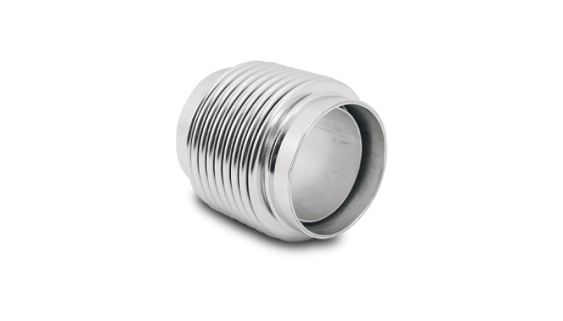 Vibrant SS Bellow Assembly w/ Solid Liner 2.5in Inlet/Outlet ID x 4in OAL Electro Polished