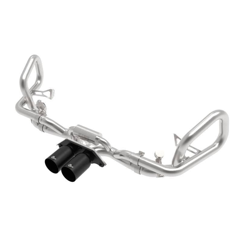 afe 14-16 Porsche 911 GT3 991.1 H6 3.8L MACH Force-Xp 304 SS Cat-Back Exhaust System w/ Black Tips-SR1 Performance