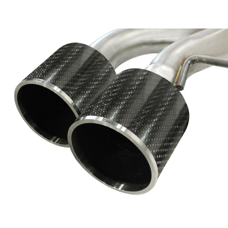 aFe Takeda 3in SS Exhaust Cat-Back 09-14 Nissan GTR V6 3.8L Carbon Fiber Tips-SR1 Performance