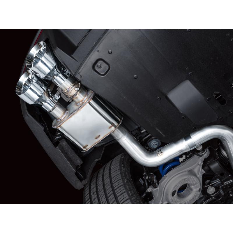 AWE 2024 Ford Mustang Dark Horse S650 RWD SwitchPath Catback Exhaust w/ Quad Chrome Silver Tips