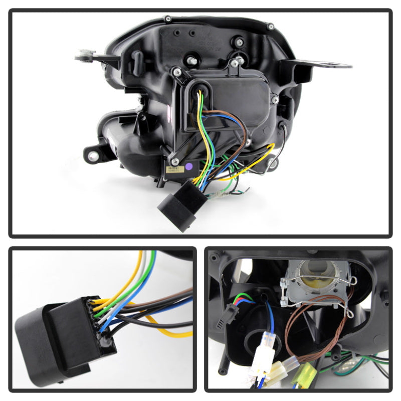 Spyder Mini Cooper 2010-2012 Projector Headlights Xenon/HID Model- DRL Blk PRO-YD-MC07-HID-DRL-BK-SR1 Performance