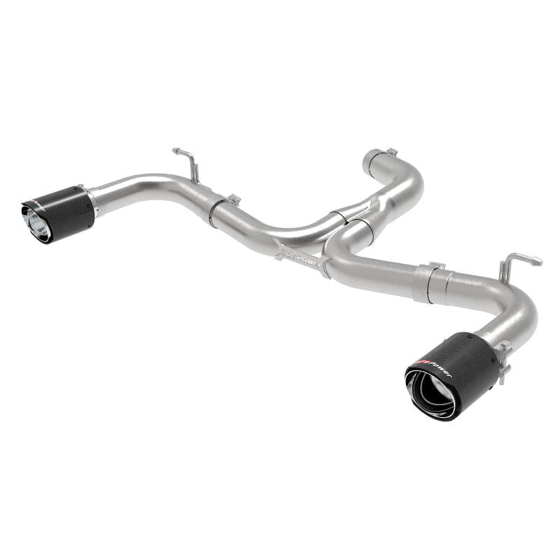 aFe MACH Force-Xp 3in to 2-1/2in Stainless Steel Axle-Back Exhaust Carbon - 15-17 Volkswagen GTI-SR1 Performance