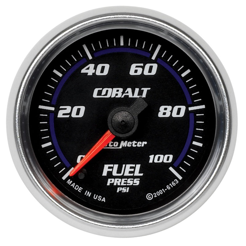 Autometer Cobalt 52mm 100 PSI Electronic Fuel Pressure Gauge-SR1 Performance