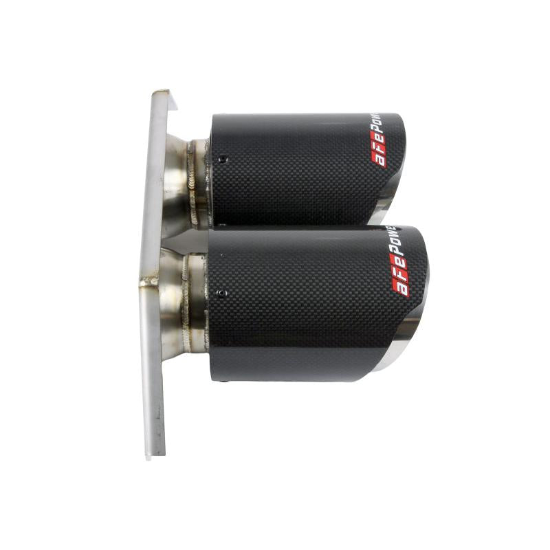 aFe Power Mach Force Xp 4in 304 SS Bolt-On Exhaust Tips Carbon Fiber 14-19 Porsche 911 GT3 3.8L/4.0L-SR1 Performance