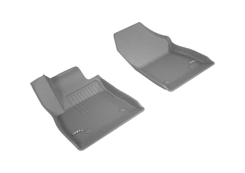 3D MAXpider 2016-2019 Chevrolet Cruze Kagu 1st Row Floormat - Gray-SR1 Performance