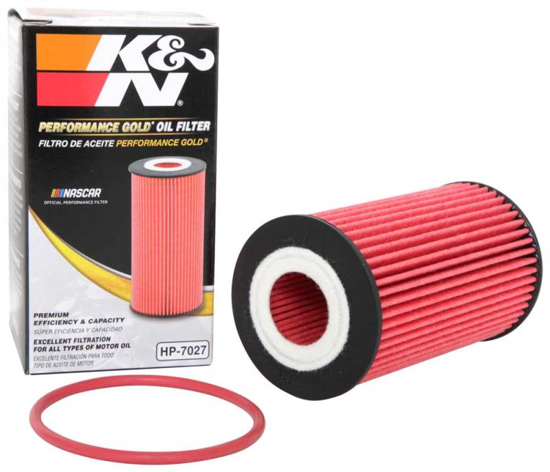 K&N Performance Oil Filter for 09-19 GM 1.4L / 1.6L / 1.8L w/ Hengst Filter Housing-SR1 Performance