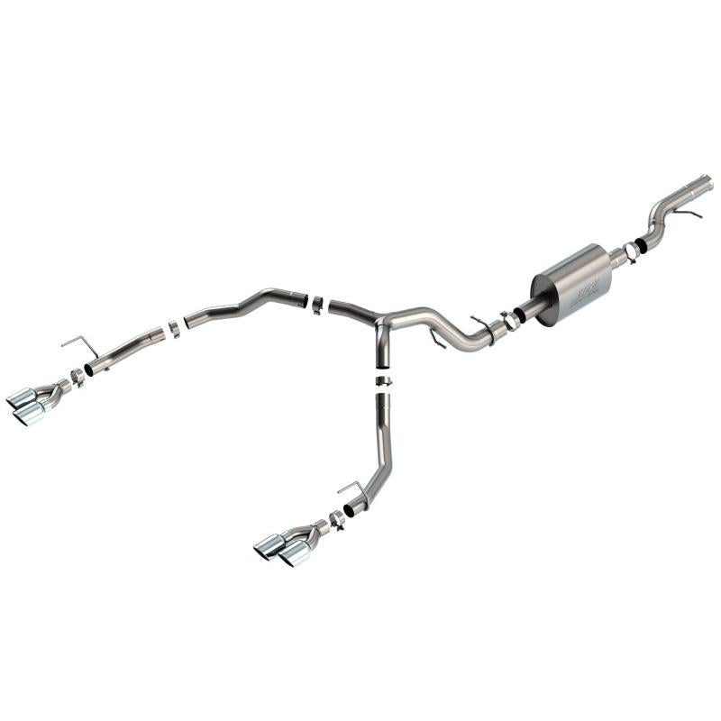 Borla 21-22 Chevrolet Tahoe 6.2L V8 2/4WD 4DR Brushed T-304 Stainless Steel S-Type Cat-Back Exhaust