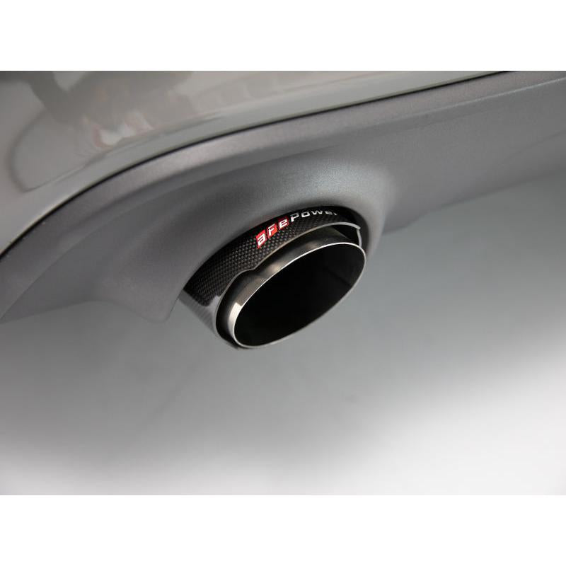 aFe MACH Force-XP 4-1/2in Carbon Fiber OE Replacement Exhaust Tips - 15-19 Dodge Charger/Hellcat-SR1 Performance