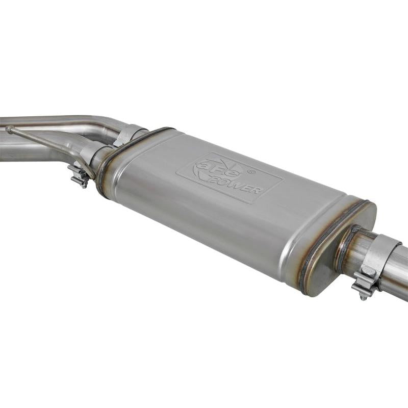 aFe Rebel Series 3in. to 2.5in. 409 SS C/B Exhaust 11-14 Ford F-150 V6-3.5L (tt) - Polished Tip-SR1 Performance