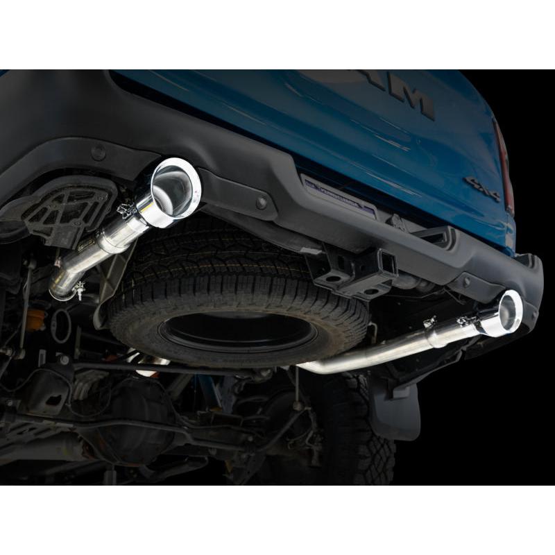 AWE Tuning 19-21 RAM 1500 5.7L (w/Cutouts) 0FG Dual Rear Exit Cat-Back Exhaust - Chrome Silver Tips