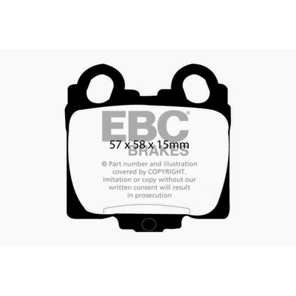 EBC Greenstuff 2000 Series Rear Brake Pads for Lexus GS300 and GS430 (2000-2005)