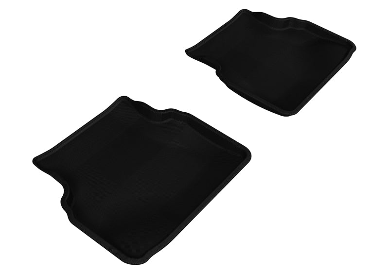 3D MAXpider 2002-2007 Subaru Impreza Kagu 2nd Row Floormats - Black-SR1 Performance