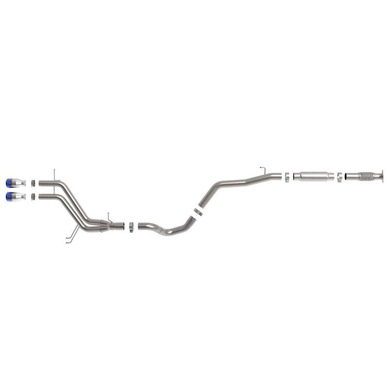aFe Takeda 2-1/2in to 3in SS-304 Cat-Back Exhaust w/ Blue Flame Tips 13-17 Hyundai Veloster L4-1.6L-SR1 Performance