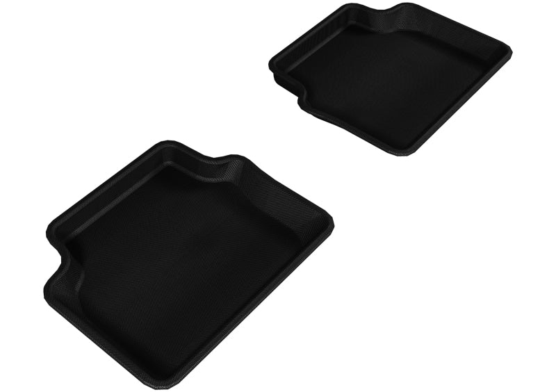 3D MAXpider 2003-2011 Saab 9-3 Kagu 2nd Row Floormats - Black-SR1 Performance