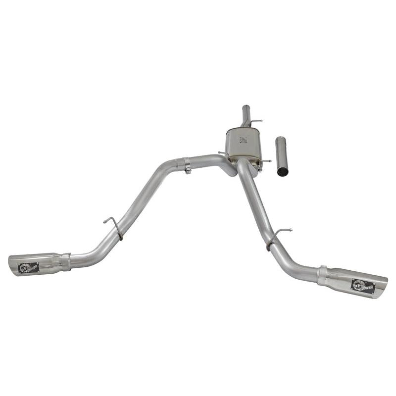 aFe MACH Force-Xp 3in CB SS Dual Exhaust w/Polished Tips 09-16 GM Silverado/Sierra 4.3L/4.8L/5.3L-SR1 Performance