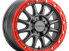 A14GR Alpha Beadlock Raceline Wheel - Gunmetal with Gloss Red