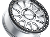 A14SB Alpha Beadlock Raceline Wheel - Hyper Silver with Black