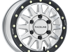 A14SB Alpha Beadlock Raceline Wheel - Hyper Silver with Black