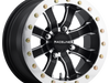 A71 Mamba Beadlock Raceline Wheel - Satin Black with Machined Spoke Ridges