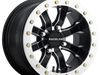 A71 Mamba Beadlock Raceline Wheel - Satin Black with Machined Spoke Ridges