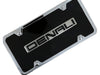 Denali License Plate Kit - Chrome Frame on Black Acrylic Plate
