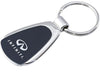 Infiniti Black Tear Drop Keychain