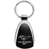 Mustang GT Black Teardrop Key Chain