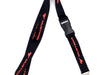 Ford Mustang Lanyard Neck Strap Key Chain - Black with Red Logo