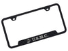 U.S. Marine Corps Laser Etched License Plate Frame - Rugged Black