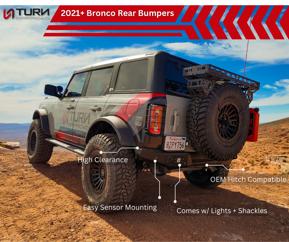 2021+ Ford Bronco Rear Bumper - Zero Series