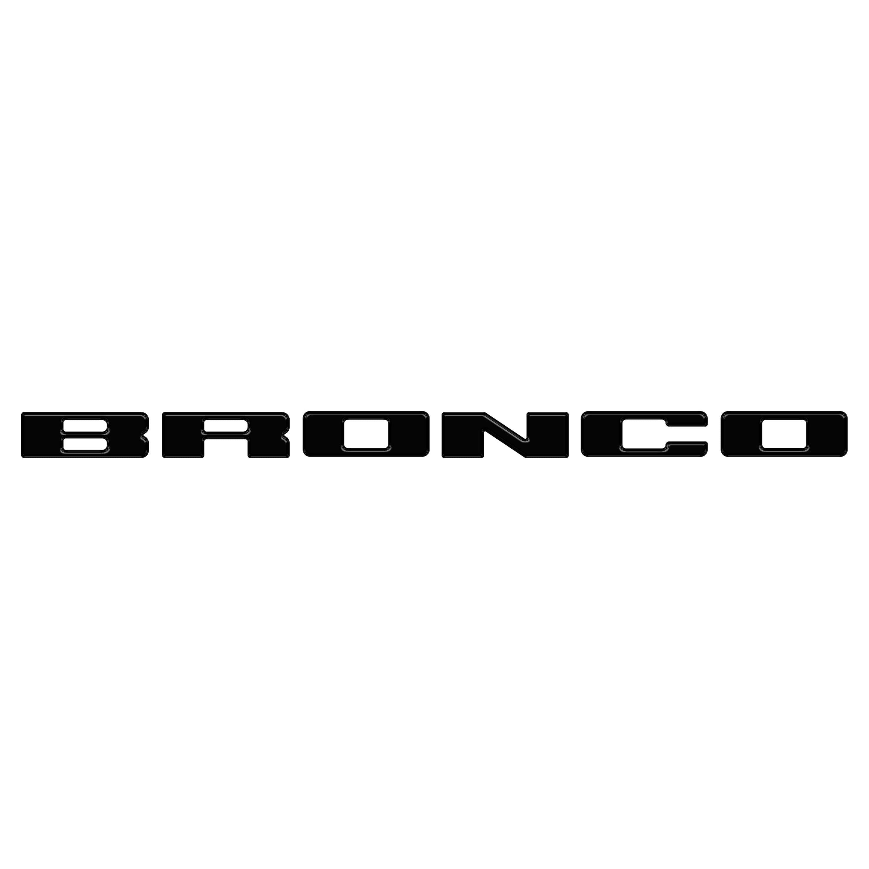 Front Grille Letters Overlays Fits 2021-2026 Ford Bronco Sport