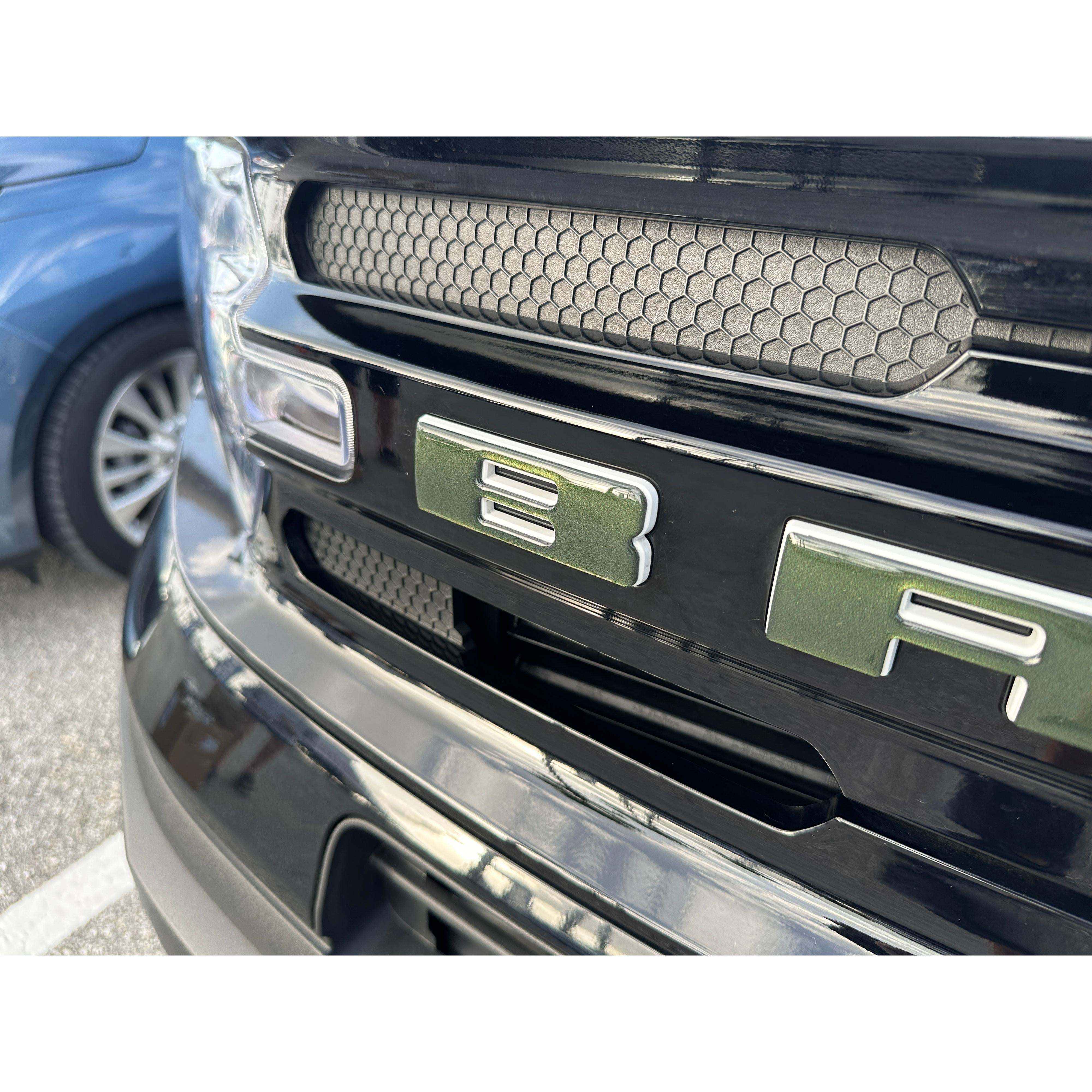 Front Grille Letters Overlays Fits 2021-2026 Ford Bronco Sport