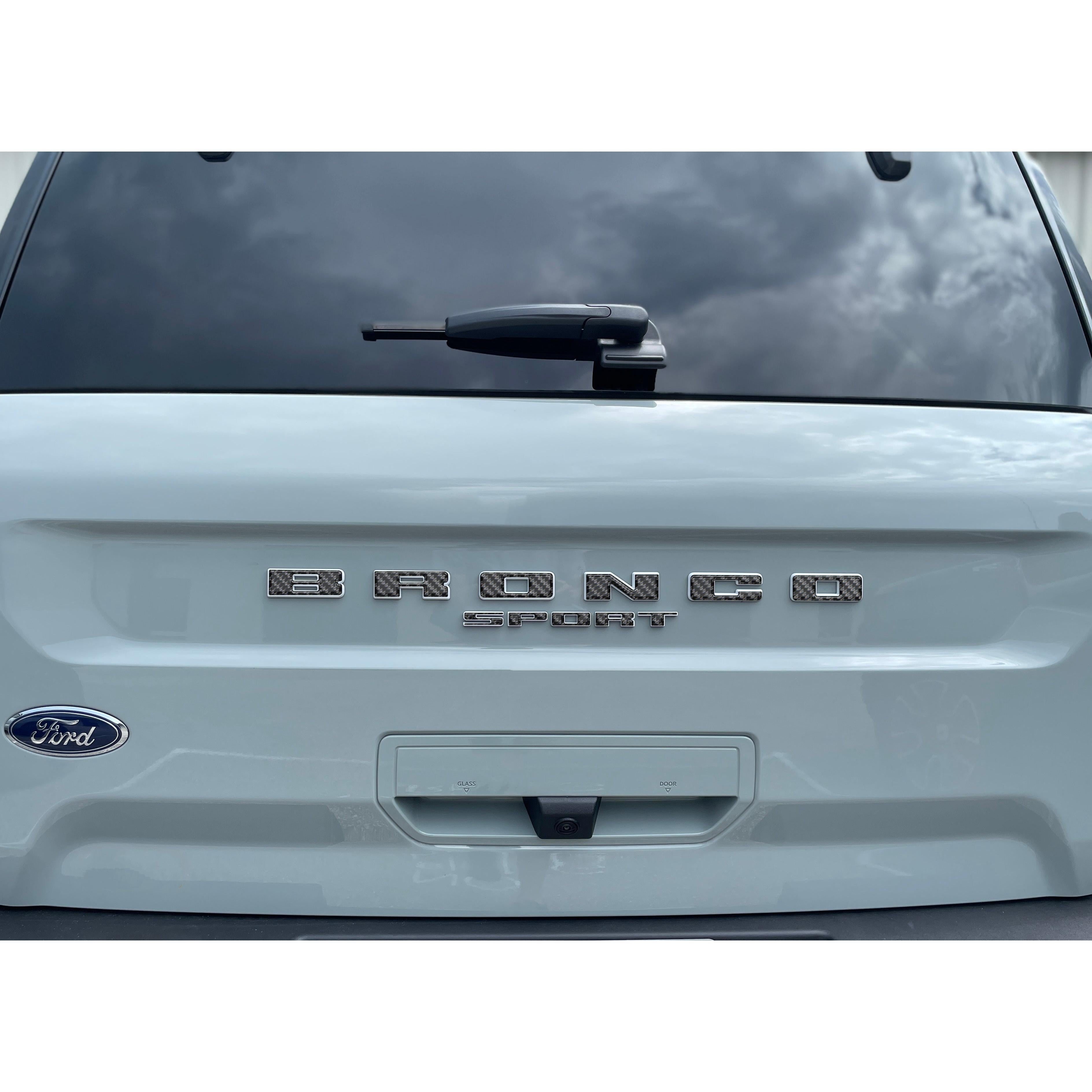 Rear Liftgate Letter Overlays Fits 2021-2026 Ford Bronco Sport
