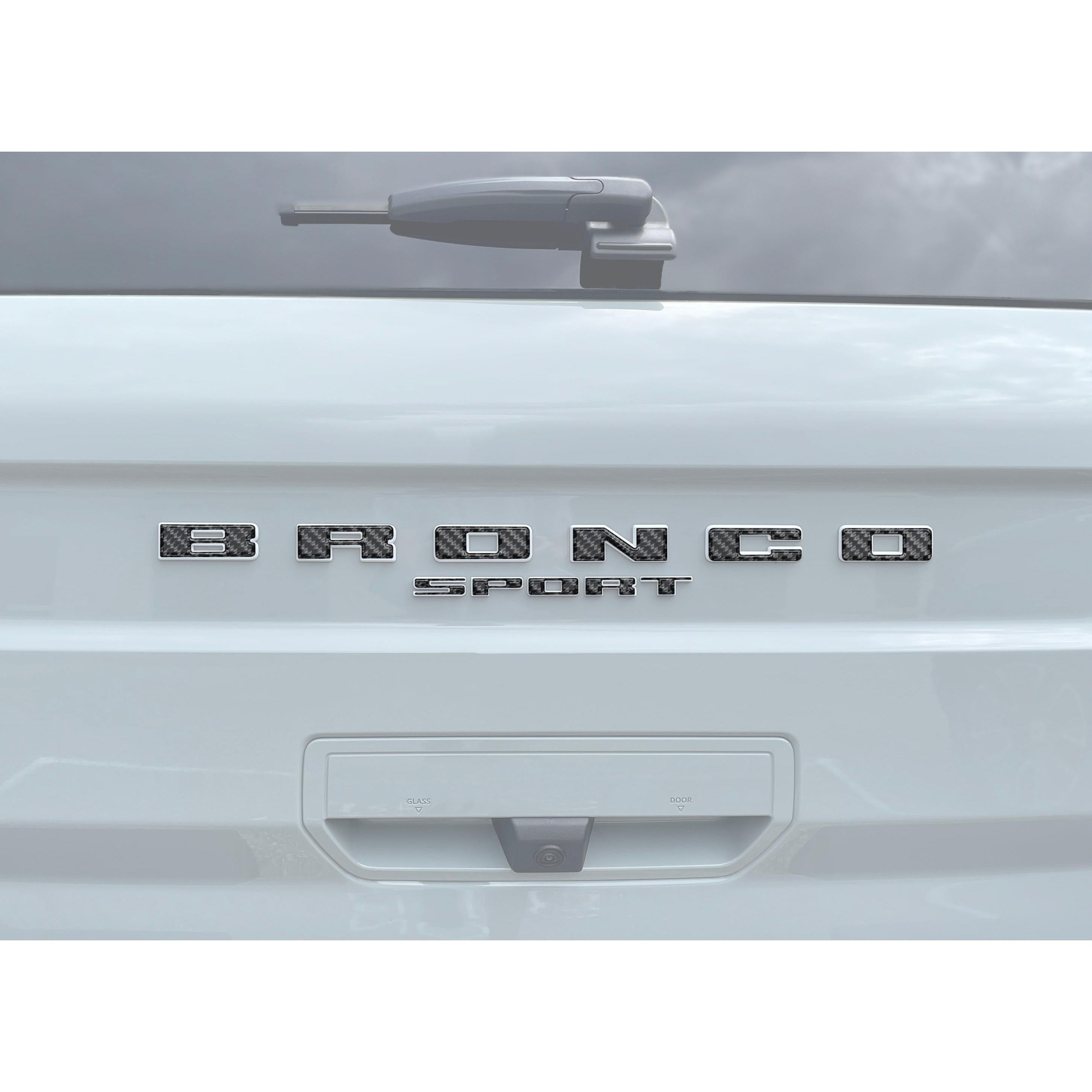Rear Liftgate Letter Overlays Fits 2021-2026 Ford Bronco Sport