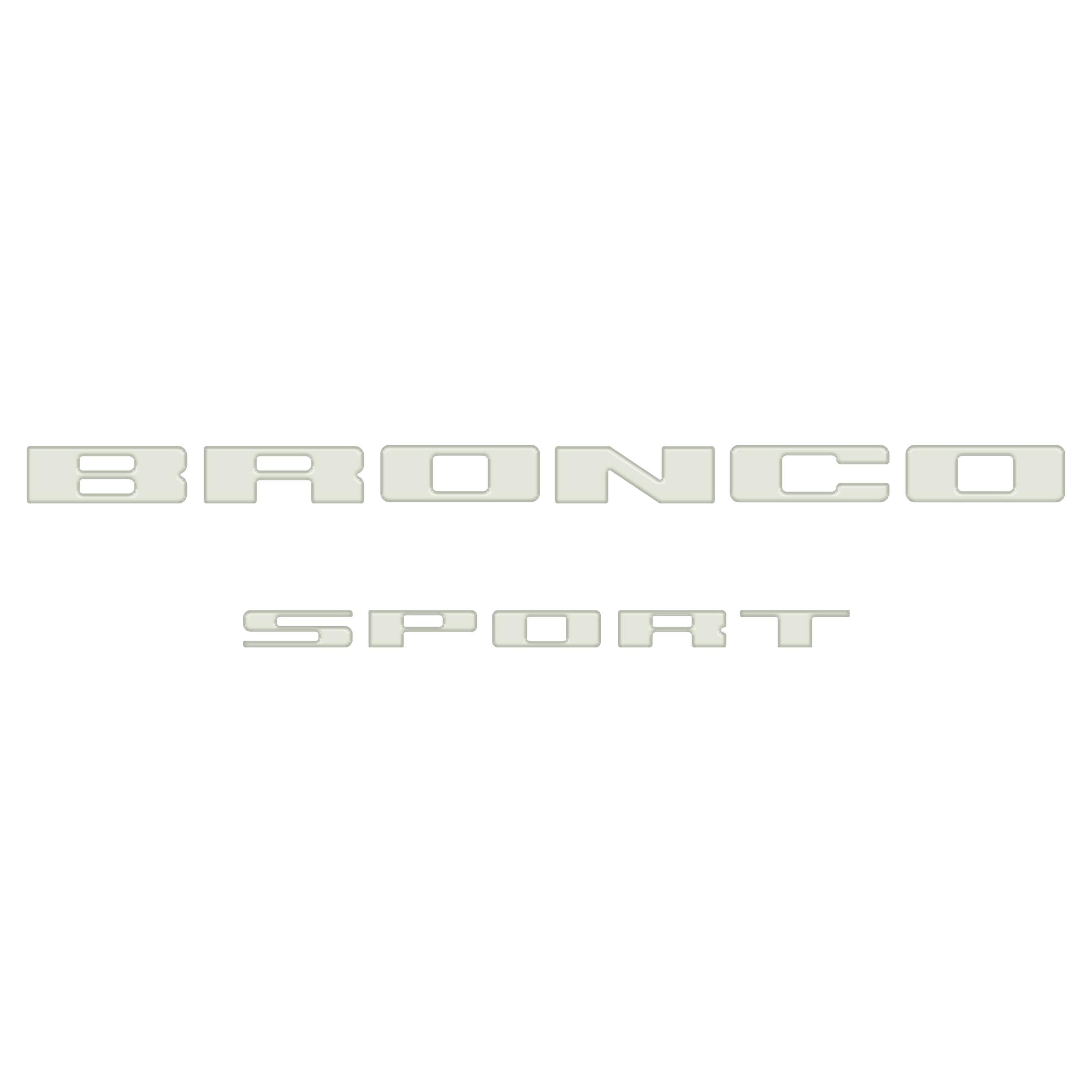 Rear Liftgate Letter Overlays Fits 2021-2026 Ford Bronco Sport