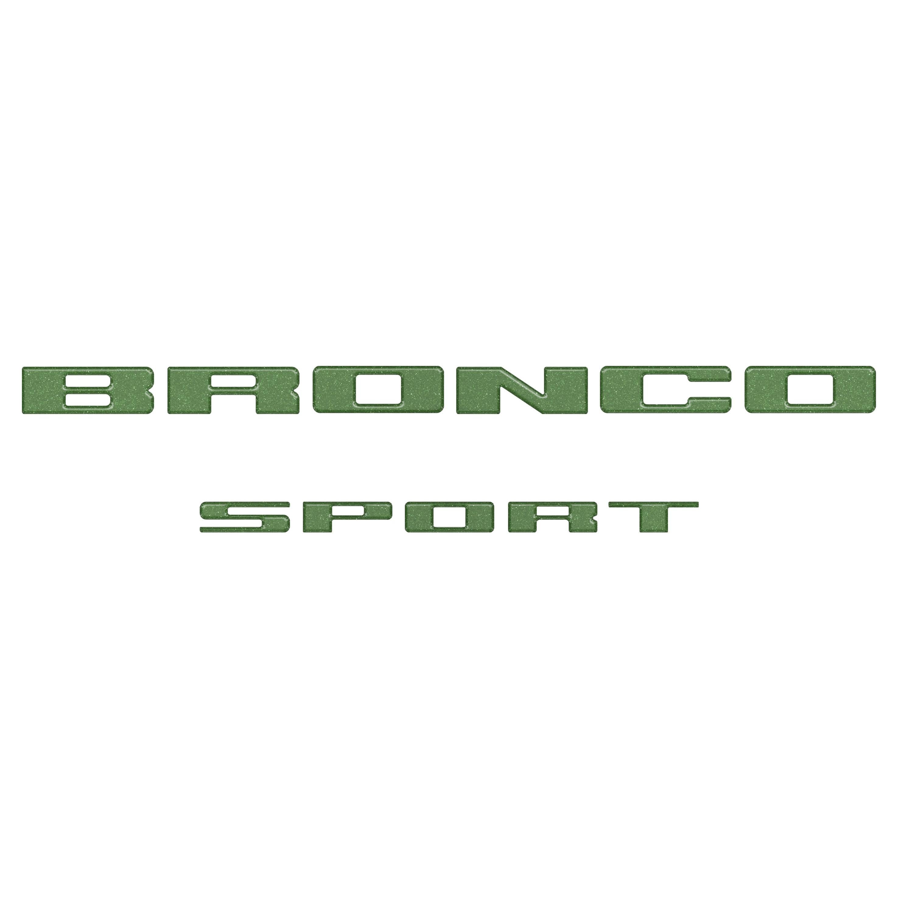Rear Liftgate Letter Overlays Fits 2021-2026 Ford Bronco Sport