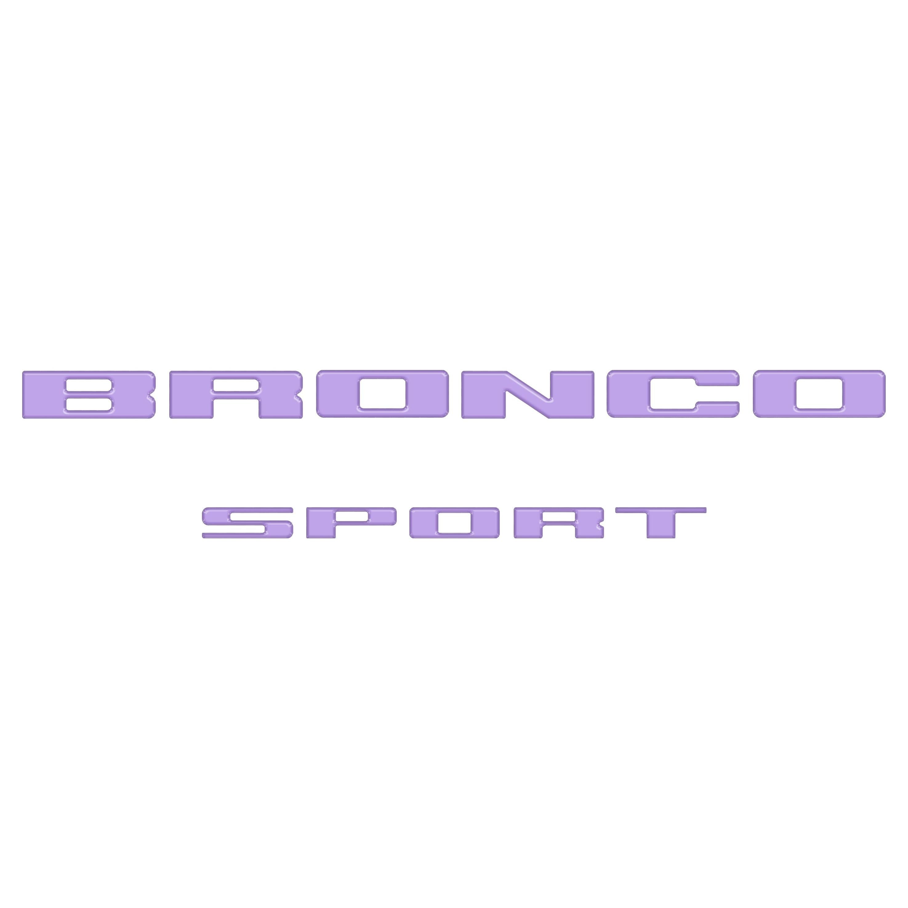Rear Liftgate Letter Overlays Fits 2021-2026 Ford Bronco Sport